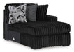 Midnight-Madness Sectional with Chaise - U&U Home Budget Furniture (Carteret, NJ)