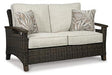 Paradise Trail Outdoor Loveseat, Lounge Chairs and Fire Pit Table - U&U Home Budget Furniture (Carteret, NJ)