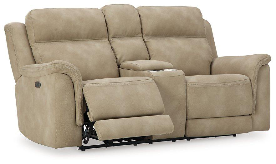 Next-Gen DuraPella Power Reclining Loveseat with Console - U&U Home Budget Furniture (Carteret, NJ)