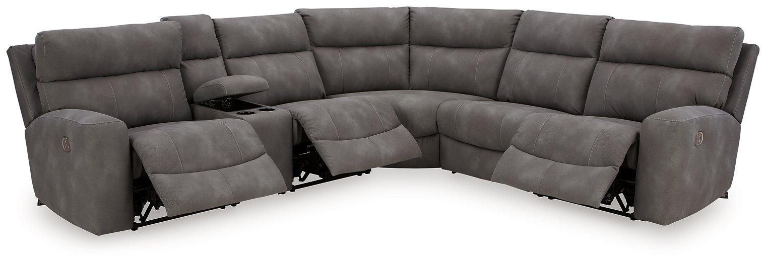 Next-Gen DuraPella Power Reclining Sectional - U&U Home Budget Furniture (Carteret, NJ)