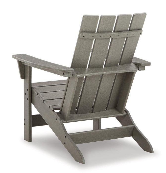 Visola Outdoor Adirondack Chair Set with End Table - U&U Home Budget Furniture (Carteret, NJ)