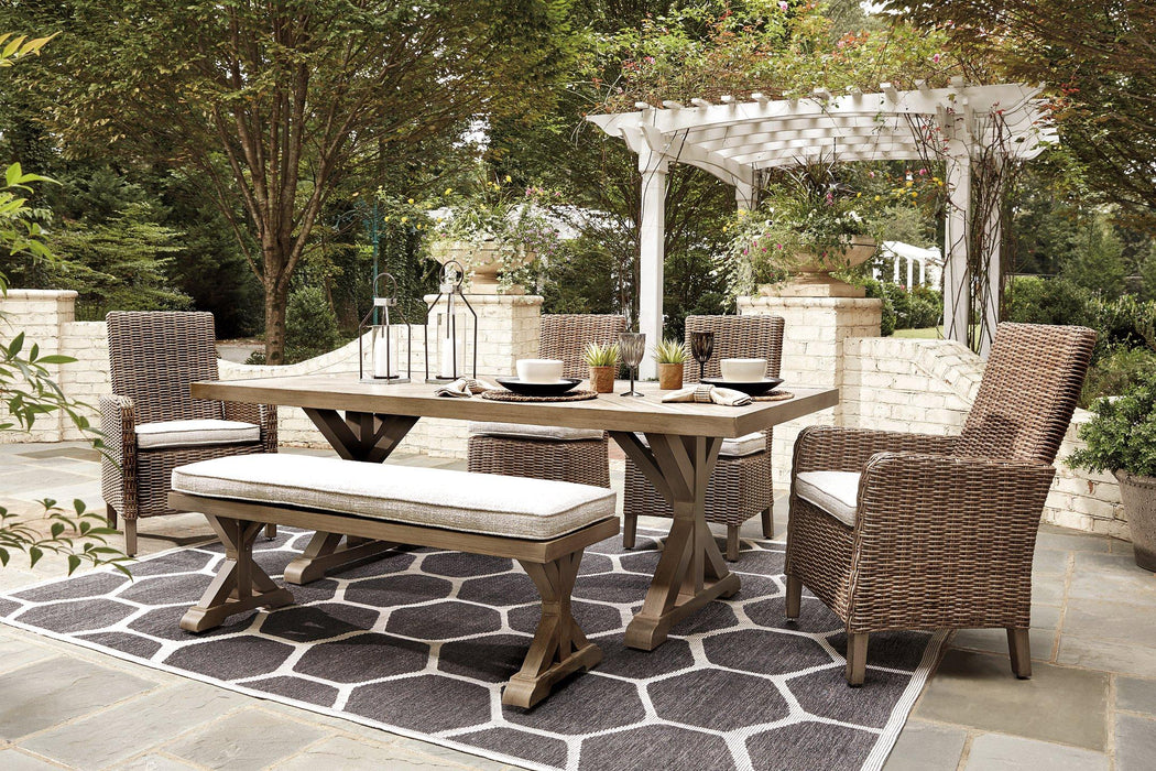 Beachcroft Outdoor Dining Set - U&U Home Budget Furniture (Carteret, NJ)