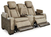 Next-Gen DuraPella Power Reclining Loveseat with Console - U&U Home Budget Furniture (Carteret, NJ)