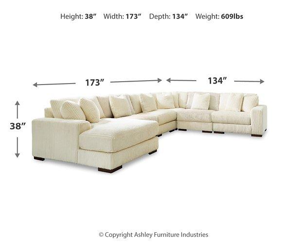 Lindyn Sectional with Chaise - U&U Home Budget Furniture (Carteret, NJ)