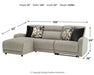 Colleyville Power Reclining Sectional with Chaise - U&U Home Budget Furniture (Carteret, NJ)
