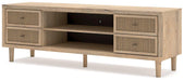 Cielden 72" TV Stand with Electric Fireplace - U&U Home Budget Furniture (Carteret, NJ)