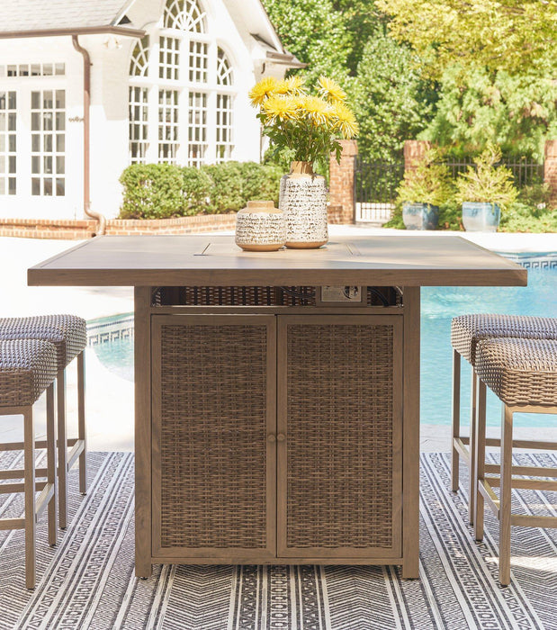 Walton Bridge Outdoor Dining Set - U&U Home Budget Furniture (Carteret, NJ)