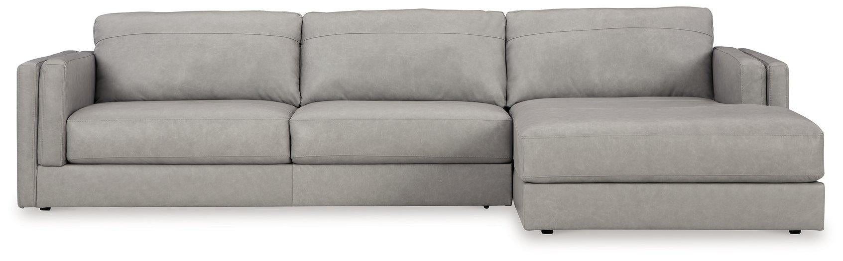 Amiata Sectional with Chaise - U&U Home Budget Furniture (Carteret, NJ)