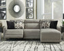 Colleyville Power Reclining Sectional with Chaise - U&U Home Budget Furniture (Carteret, NJ)