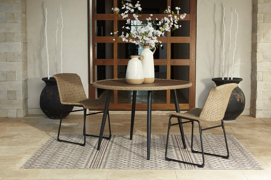 Amaris Outdoor Dining Set - U&U Home Budget Furniture (Carteret, NJ)