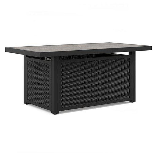 Beachcroft Outdoor Fire Pit Table - U&U Home Budget Furniture (Carteret, NJ)