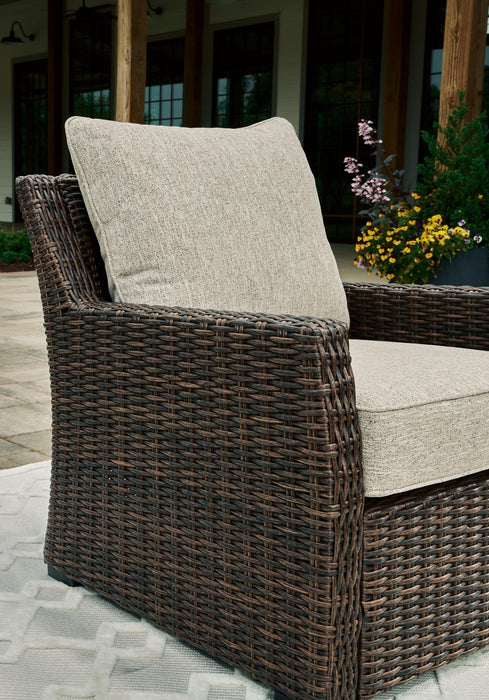 Brook Ranch Outdoor Lounge Chair with Cushion - U&U Home Budget Furniture (Carteret, NJ)