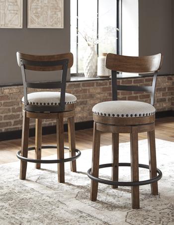 Valebeck Counter Height Bar Stool - U&U Home Budget Furniture (Carteret, NJ)