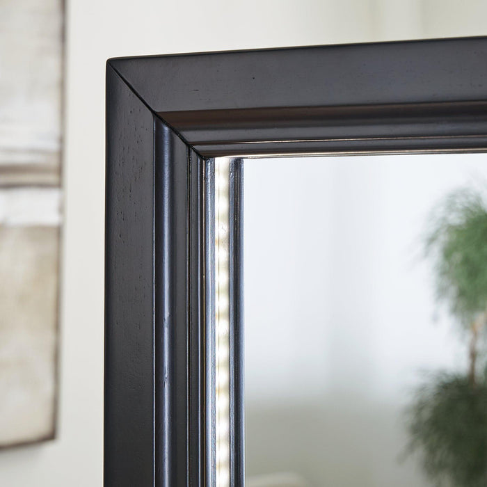 Evesen Floor Standing Mirror/Storage - U&U Home Budget Furniture (Carteret, NJ)