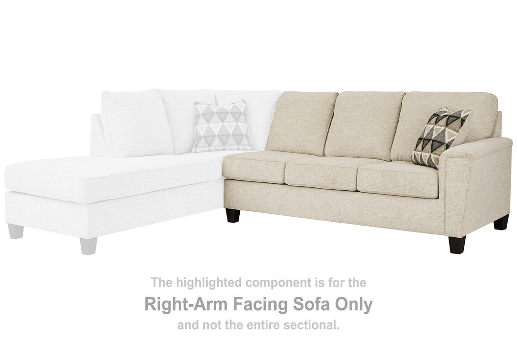 Abinger 2-Piece Sectional with Chaise - U&U Home Budget Furniture (Carteret, NJ)