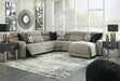 Colleyville Power Reclining Sectional with Chaise - U&U Home Budget Furniture (Carteret, NJ)