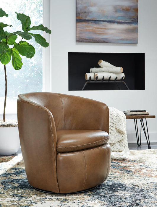 Kierreys Swivel Accent Chair - U&U Home Budget Furniture (Carteret, NJ)