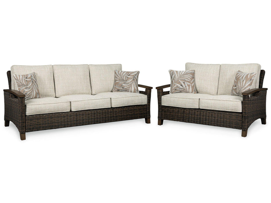 Paradise Trail Outdoor Seating Set - U&U Home Budget Furniture (Carteret, NJ)