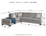 Altari Sectional with Chaise - U&U Home Budget Furniture (Carteret, NJ)