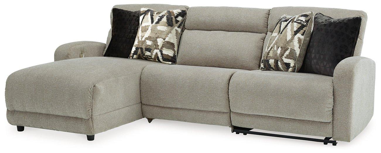 Colleyville Power Reclining Sectional with Chaise - U&U Home Budget Furniture (Carteret, NJ)
