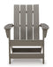 Visola Outdoor Adirondack Chair Set with End Table - U&U Home Budget Furniture (Carteret, NJ)