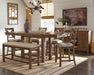 Moriville Counter Height Dining Set - U&U Home Budget Furniture (Carteret, NJ)