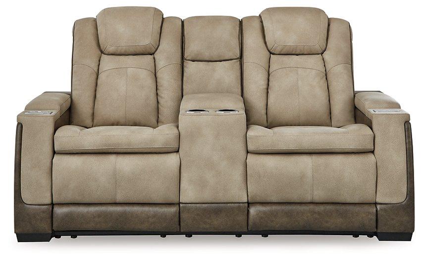 Next-Gen DuraPella Power Reclining Loveseat with Console - U&U Home Budget Furniture (Carteret, NJ)