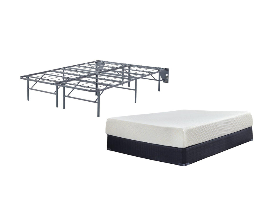 10 Inch Chime Memory Foam Mattress Set - U&U Home Budget Furniture (Carteret, NJ)