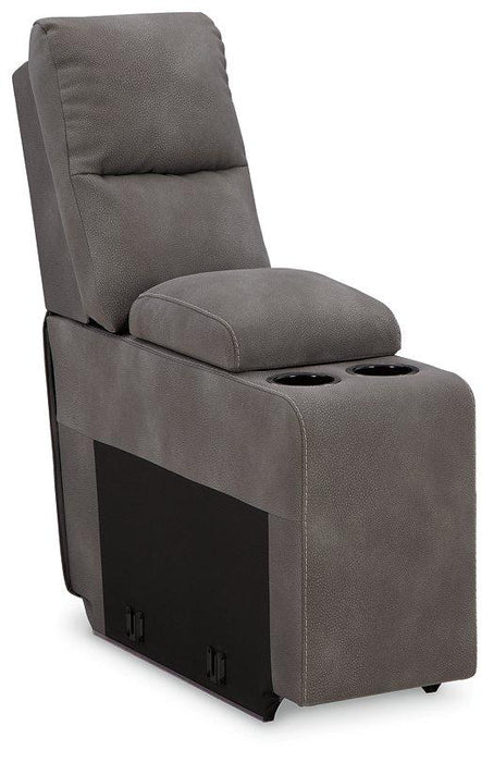 Next-Gen DuraPella Power Reclining Sectional Loveseat with Console - U&U Home Budget Furniture (Carteret, NJ)
