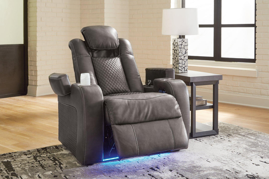 Fyne-Dyme Power Recliner - U&U Home Budget Furniture (Carteret, NJ)