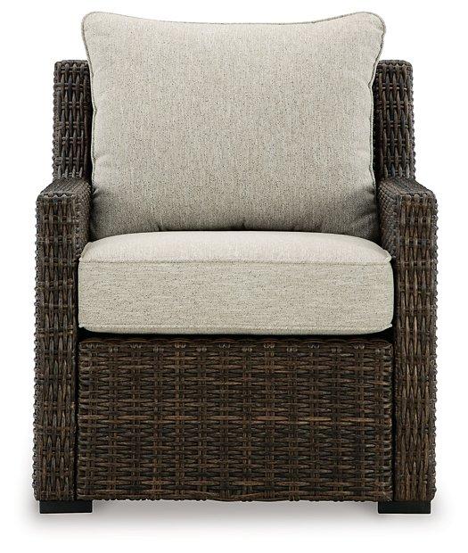 Brook Ranch Outdoor Lounge Chair with Cushion - U&U Home Budget Furniture (Carteret, NJ)