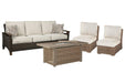 Beachcroft Outdoor Sofa, Lounge Chairs and Fire Pit - U&U Home Budget Furniture (Carteret, NJ)