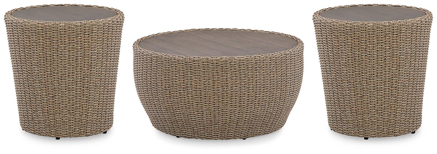 Danson Outdoor Occasional Table Set - U&U Home Budget Furniture (Carteret, NJ)