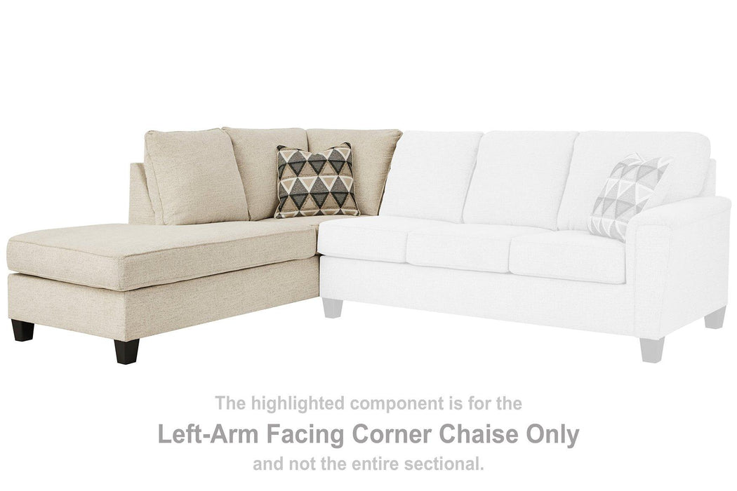 Abinger 2-Piece Sectional with Chaise - U&U Home Budget Furniture (Carteret, NJ)