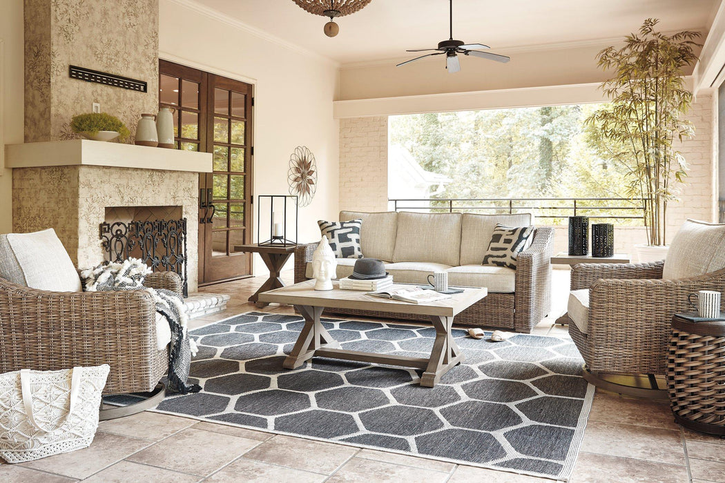 Beachcroft Outdoor Conversation Set - U&U Home Budget Furniture (Carteret, NJ)