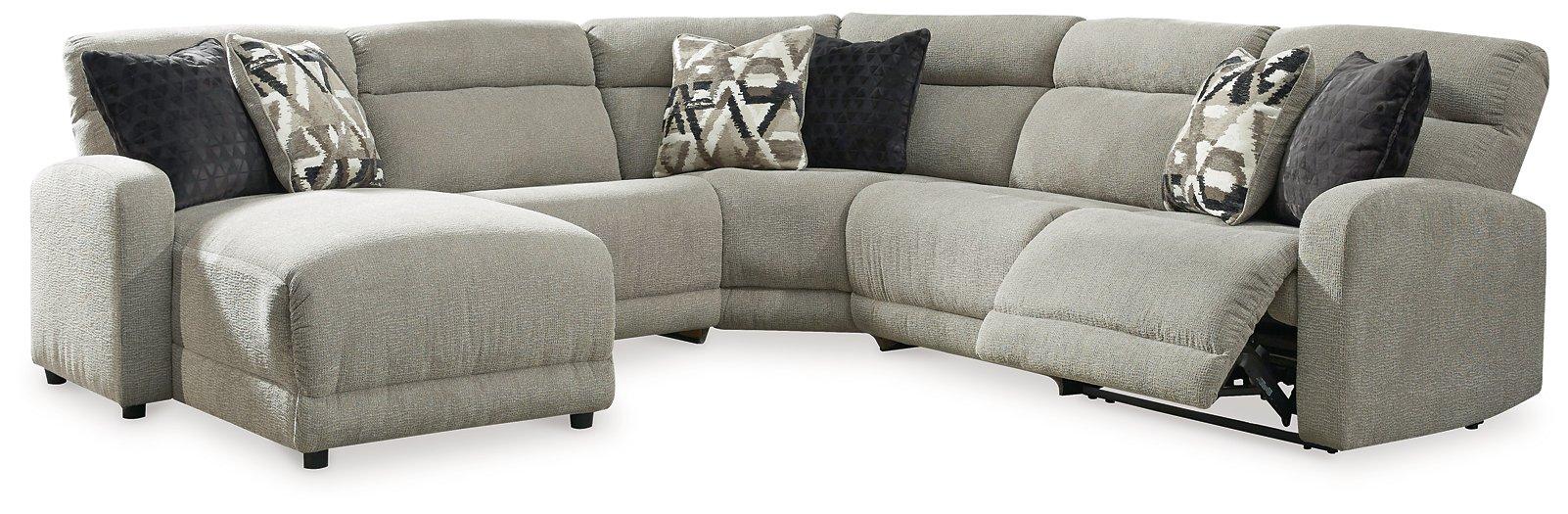 Colleyville Power Reclining Sectional with Chaise - U&U Home Budget Furniture (Carteret, NJ)