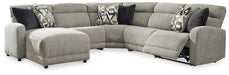 Colleyville Power Reclining Sectional with Chaise - U&U Home Budget Furniture (Carteret, NJ)