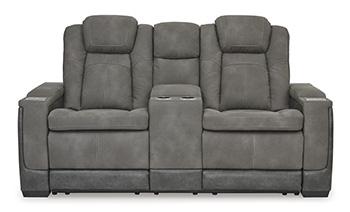 Next-Gen DuraPella Power Reclining Loveseat with Console - U&U Home Budget Furniture (Carteret, NJ)