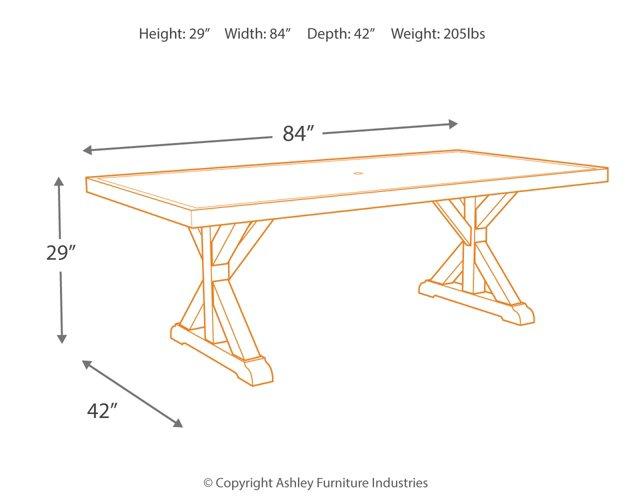 Beachcroft Outdoor Dining Set - U&U Home Budget Furniture (Carteret, NJ)