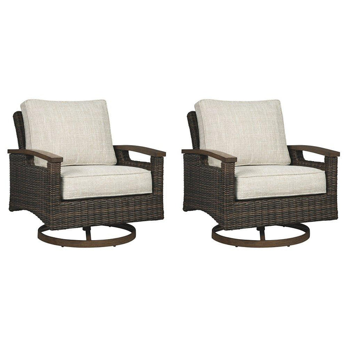 Paradise Trail Outdoor Sofa, Lounge Chairs and Fire Pit Table - U&U Home Budget Furniture (Carteret, NJ)