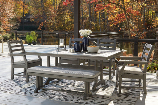 Visola Outdoor Dining Set - U&U Home Budget Furniture (Carteret, NJ)