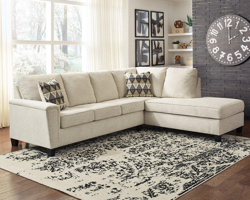Abinger 2-Piece Sectional with Chaise - U&U Home Budget Furniture (Carteret, NJ)