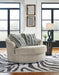 Calnita Oversized Swivel Accent Chair - U&U Home Budget Furniture (Carteret, NJ)