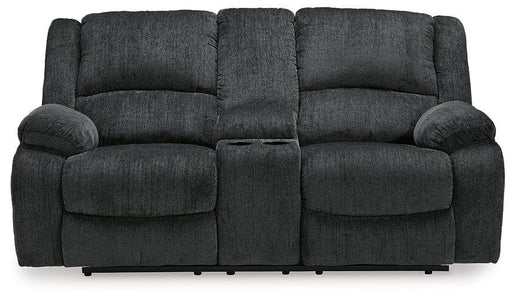 Draycoll Reclining Loveseat with Console - U&U Home Budget Furniture (Carteret, NJ)