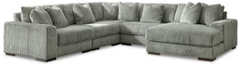 Lindyn Sectional with Chaise - U&U Home Budget Furniture (Carteret, NJ)