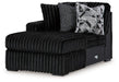 Midnight-Madness Sectional with Chaise - U&U Home Budget Furniture (Carteret, NJ)