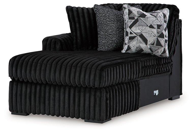 Midnight-Madness Sectional with Chaise - U&U Home Budget Furniture (Carteret, NJ)