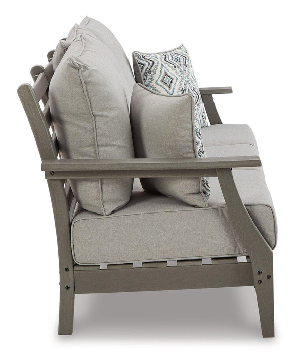 Visola Outdoor Sofa and Loveseat Set - U&U Home Budget Furniture (Carteret, NJ)