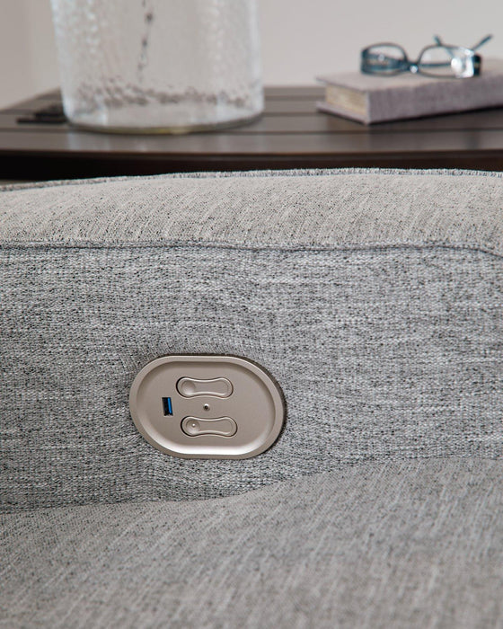 Biscoe Power Reclining Loveseat - U&U Home Budget Furniture (Carteret, NJ)