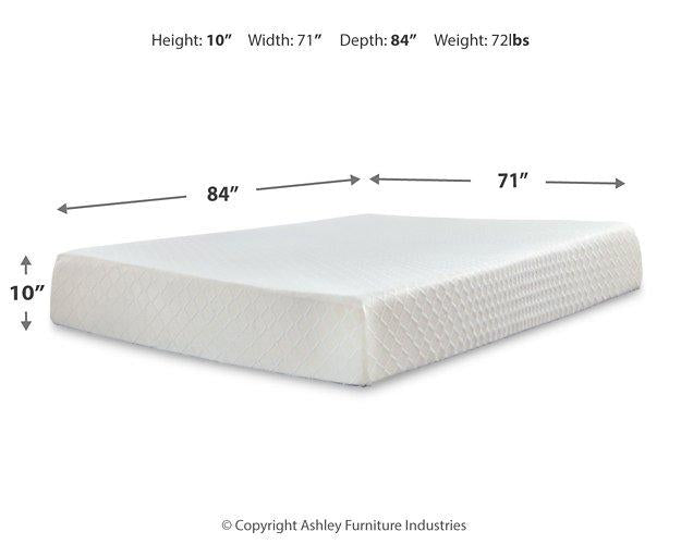 10 Inch Chime Memory Foam Mattress Set - U&U Home Budget Furniture (Carteret, NJ)
